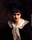 Madame Canvas Paintings - Portrait of Madame Roland